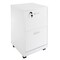 White Locking File Cabinet 2-Drawer Rolling Storage Deep Drawer Mdf Office Home